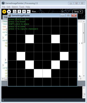Processing – DIY Gamer Image Painter & Animation Generator