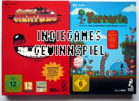 Indiegames Gewinnspiel: Super Meat Boy & Terraria