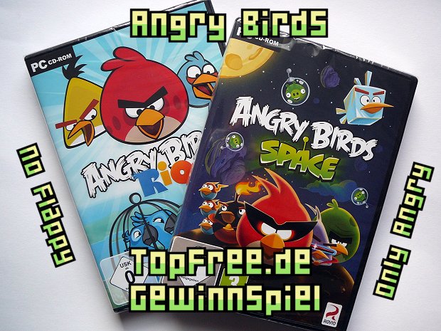 Angry Birds Rio + Space Gewinnspiel Verlosung