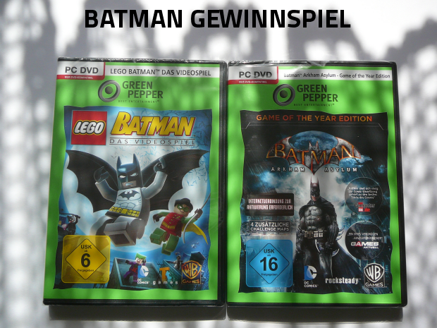 Batman Gewinnspiel PC-Spiele Verlosung Green Pepper Videospiele