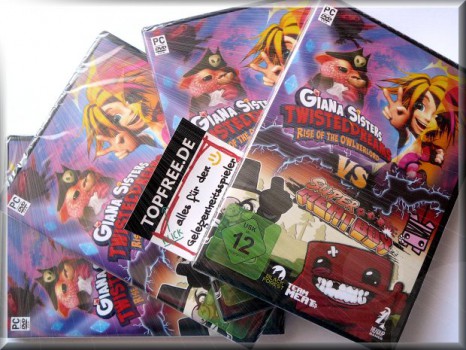 4x „Giana Sisters vs. Super Meat Boy“ 4u to win!