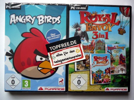 „Angry Birds“ und „Royal Envoy 3in1“ im Gewinnspiel-Paket
