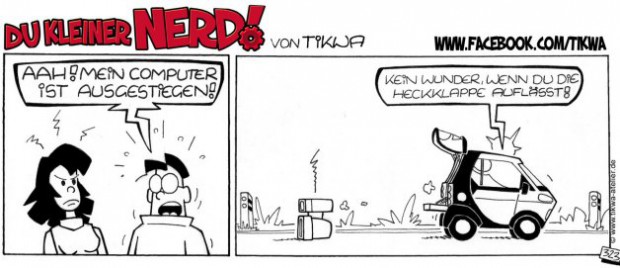 Tikwa Comic: Du kleiner Nerd! – Computer ausgestiegen