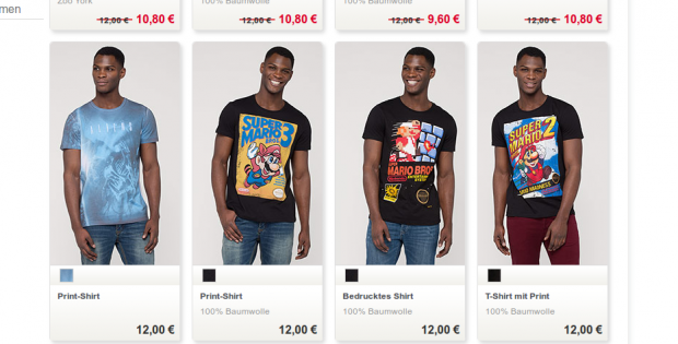 Super Mario Bros. 1-3 T-Shirts bei C&A