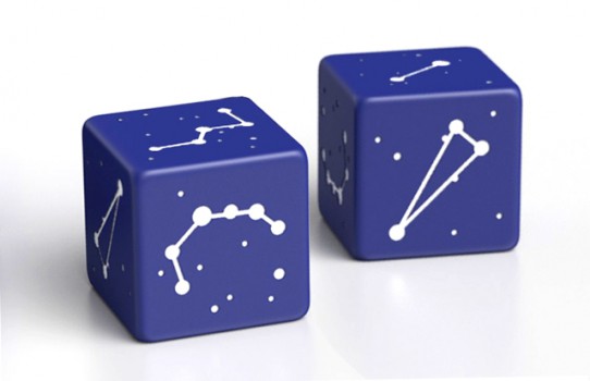 Sky Blue Constellation Dice