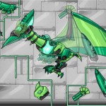 Dino Robot – Futuristische Dinosaurier puzzeln