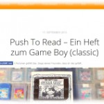 Push To Read – Ein Heft zum Game Boy (Classic) bei Voll auf die Presse