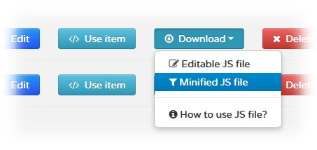 Javascript-Datei zum Download in der Premium-Variante