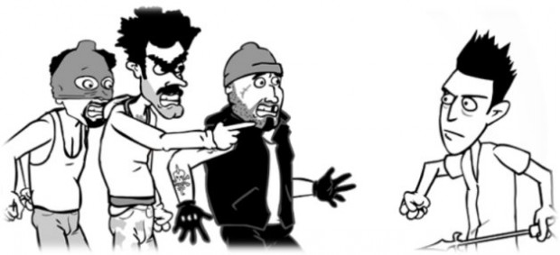 Whack the Burglars – Einbrecher verprügeln als Flashspiel