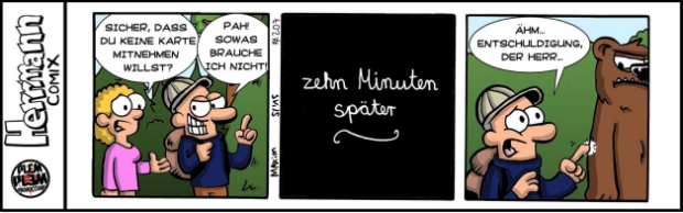 Herrmann Comix – Wanderkarte