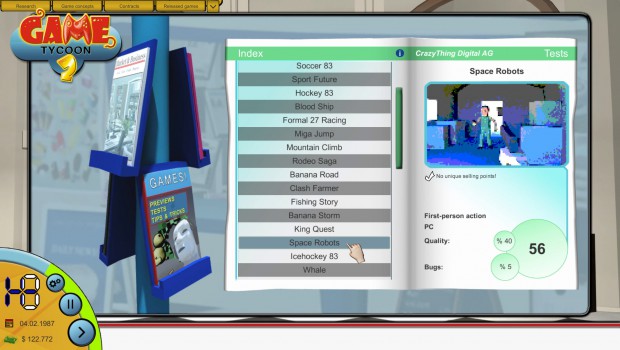 Game Tycoon 2 verlässt heute die Early Access-Phase