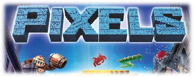 Pixels Film Logo Rezension