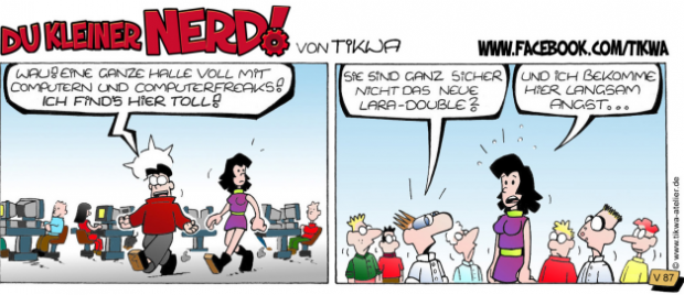 Du kleiner Nerd! von Tikwa: Lara-Double