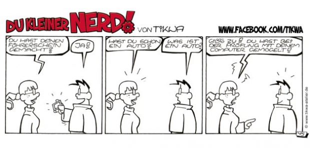 Du kleiner Nerd! von Tikwa: Führerschein