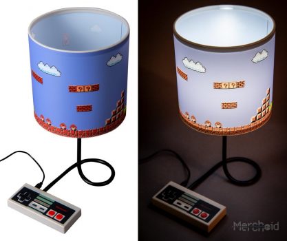 Super Mario Bros. Lampe mit NES-Schalter