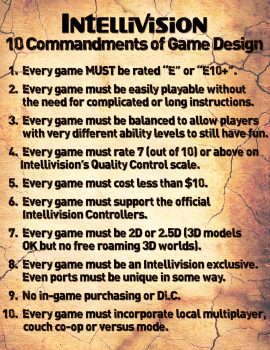Die 10 Gebote der Intellivision Amico
