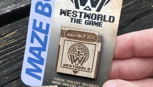 Westworld Game Boy Modul aus Holz