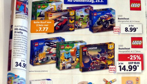 Günstige Bauteilesets von LEGO bei Lidl im Angebot