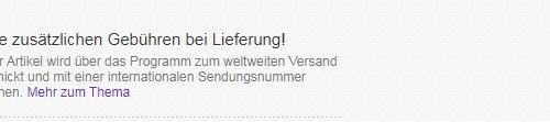 eBay „Global Shipping“ Programm – Schätzwert Einfuhrabgaben falsch!?