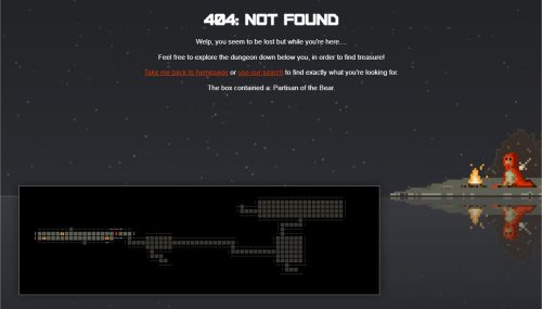 Rogue-like 404-Spiel bei GameSpot