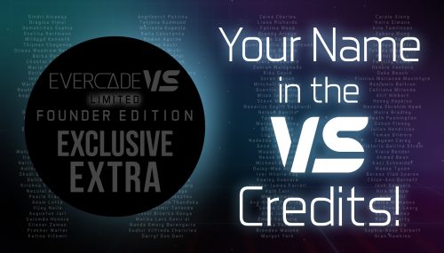 Evercade VS Founder Edition: Eigener Name in den Credits