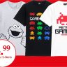 Space Invaders Retro Gamer T-Shirts bei  Woolworth