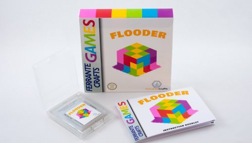 Flooder: Neues Game Boy Spiel als Boxversion bei Ferrante Crafts