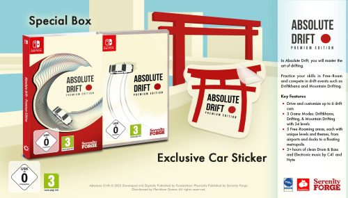 Inhalt der Special Boxed Edition für Absolute Drift
