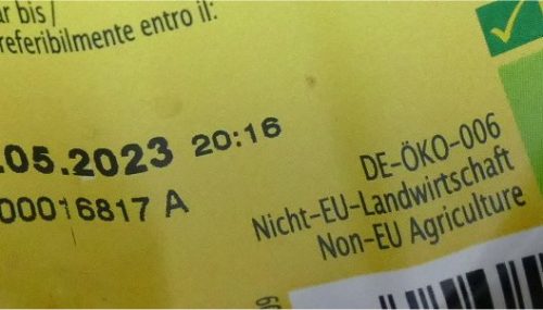 Warum ist eine Uhrzeit neben dem Mindesthaltbarkeitsdatum?