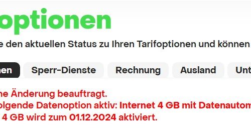 Achtung: Bei Umstellung auf 5G Datenautomatik wieder aktiv (Drillisch)?