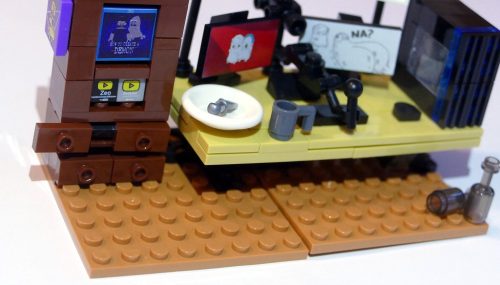 Zeo Klemmbausteine-Set: Zeos Streaming-Setup aufgebaut