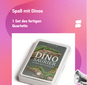 Spaß mit Dinos: Dinosaurier & Ihre Zeitgenossen als Quartett im Crowdfunding