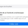 Messenger von Meta leitet zu Facebook weiter