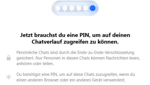 PIN-Zwang beim Facebook Messenger ist da